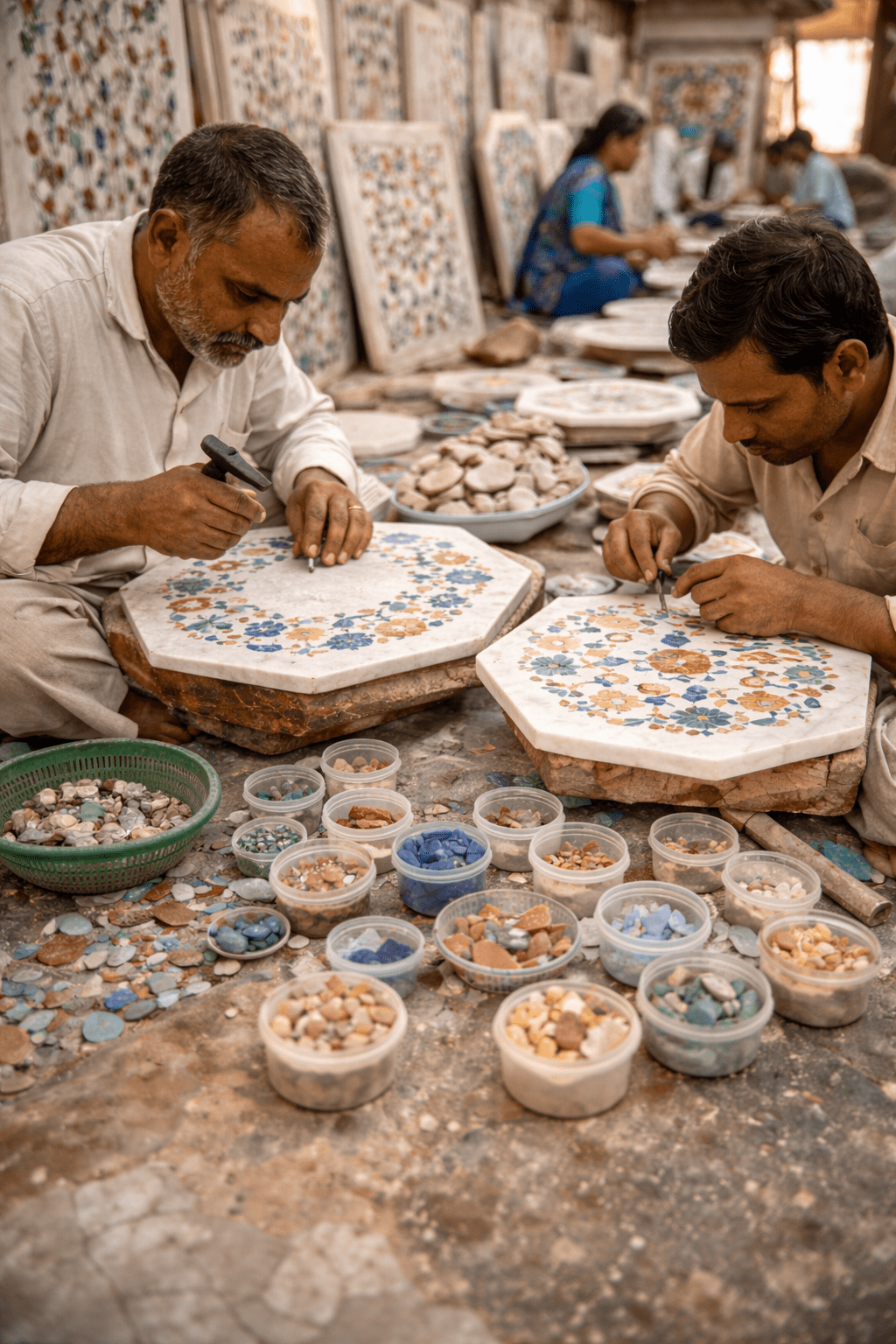 Marble Etching Factory Tour At Agra